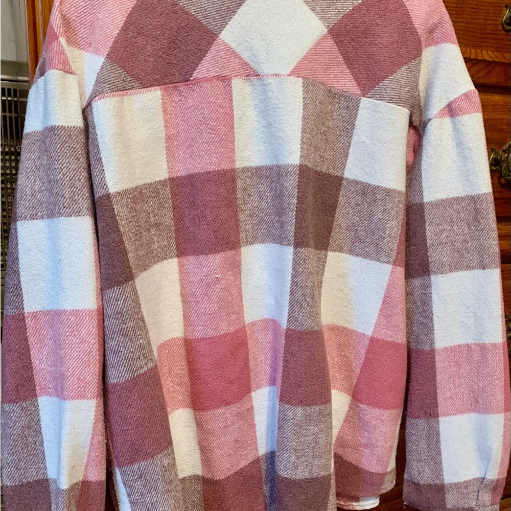Plaid Button-Up Jacket - Picture 2 of 3